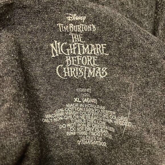 Disney XL gray short sleeve t-shirt The Nightmare Before Christmas fandom - Picture 4 of 7